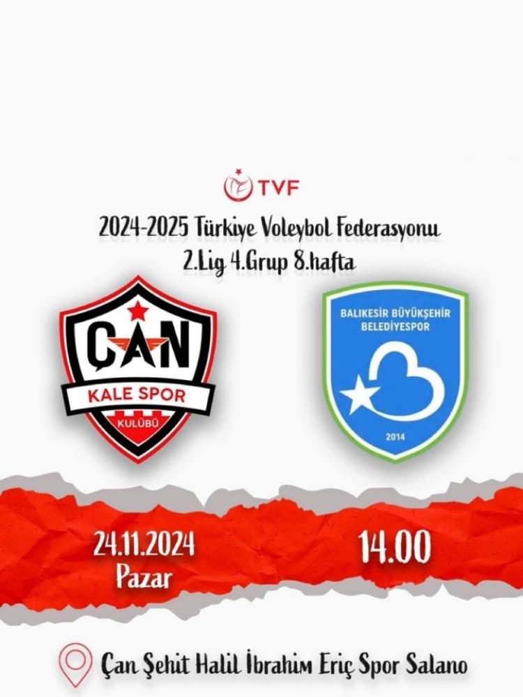 ÇAN GENÇLİK KALESPOR, YARIN BALIKESİR BÜYÜKŞEHİR BELEDİYESPOR’U AĞIRLAYACAK