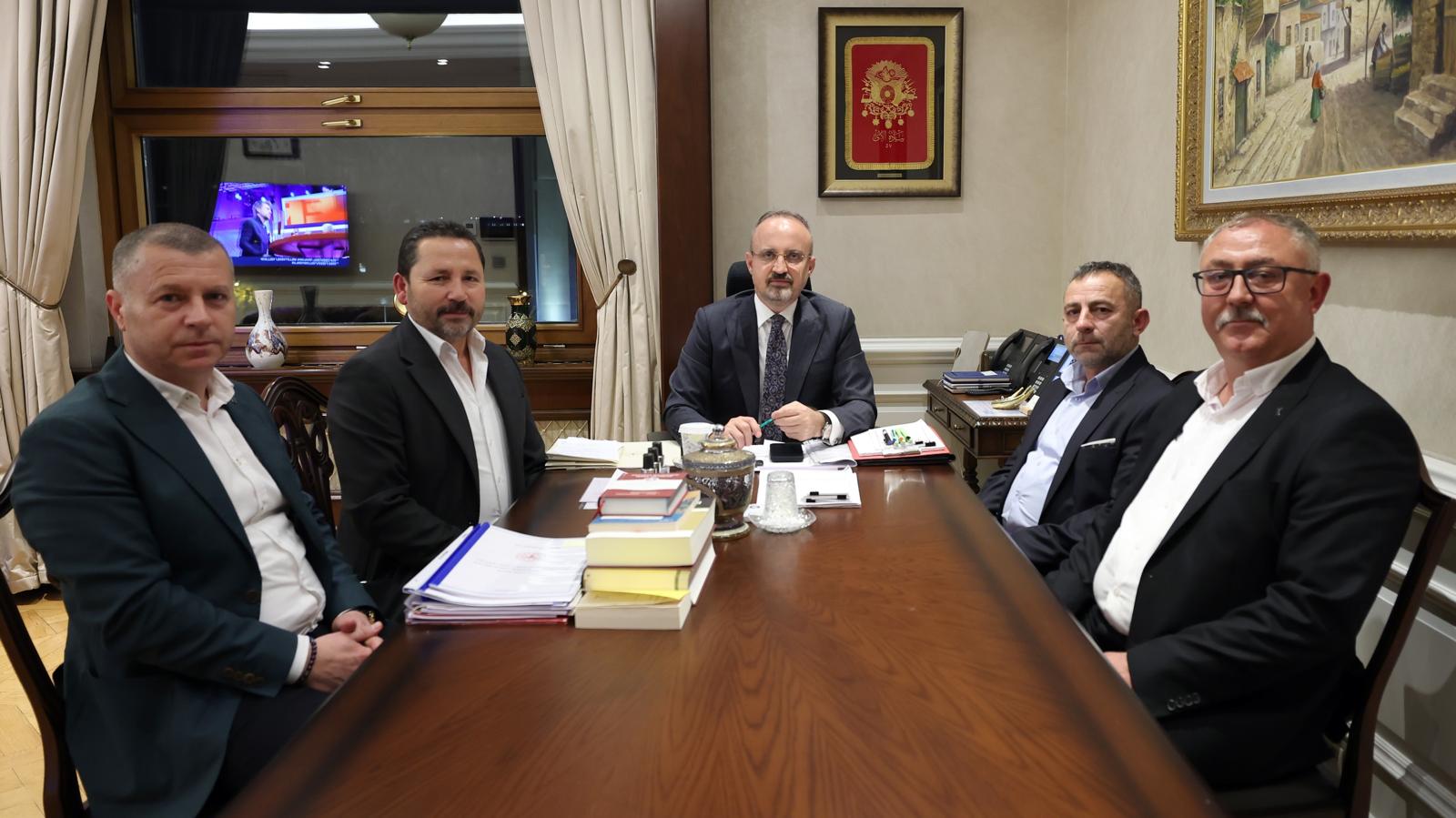 BAKAN YARDIMCISI TURAN’DAN SANAYİ SİTESİ YÖNETİMİNE AĞIRLAMA