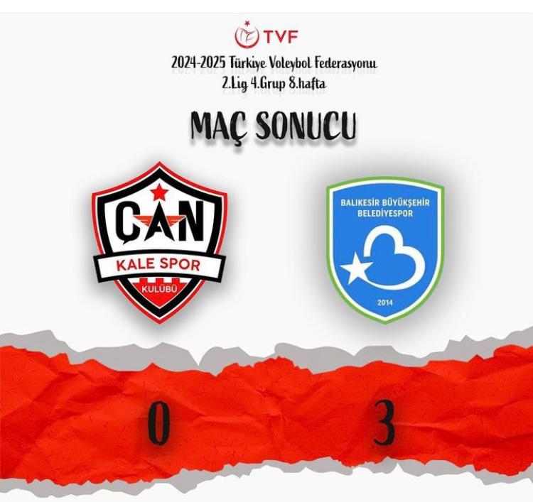 ÇAN GENÇLİK KALESPOR YİNE MAĞLUP