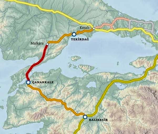 ÇAN’DAN DA GEÇECEK KUZEY MARMARA OTOYOLUNA KISA ZAMANDA BAŞLANACAK