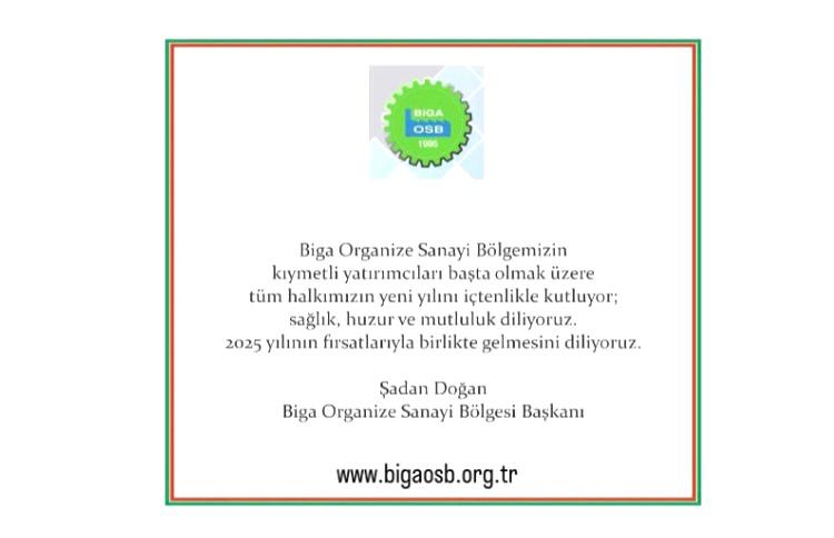 BİGA ORGANİZE SANAYİ BÖLGESİ (OSB) BAŞKANLIĞI YENİ YIL KUTLAMASI