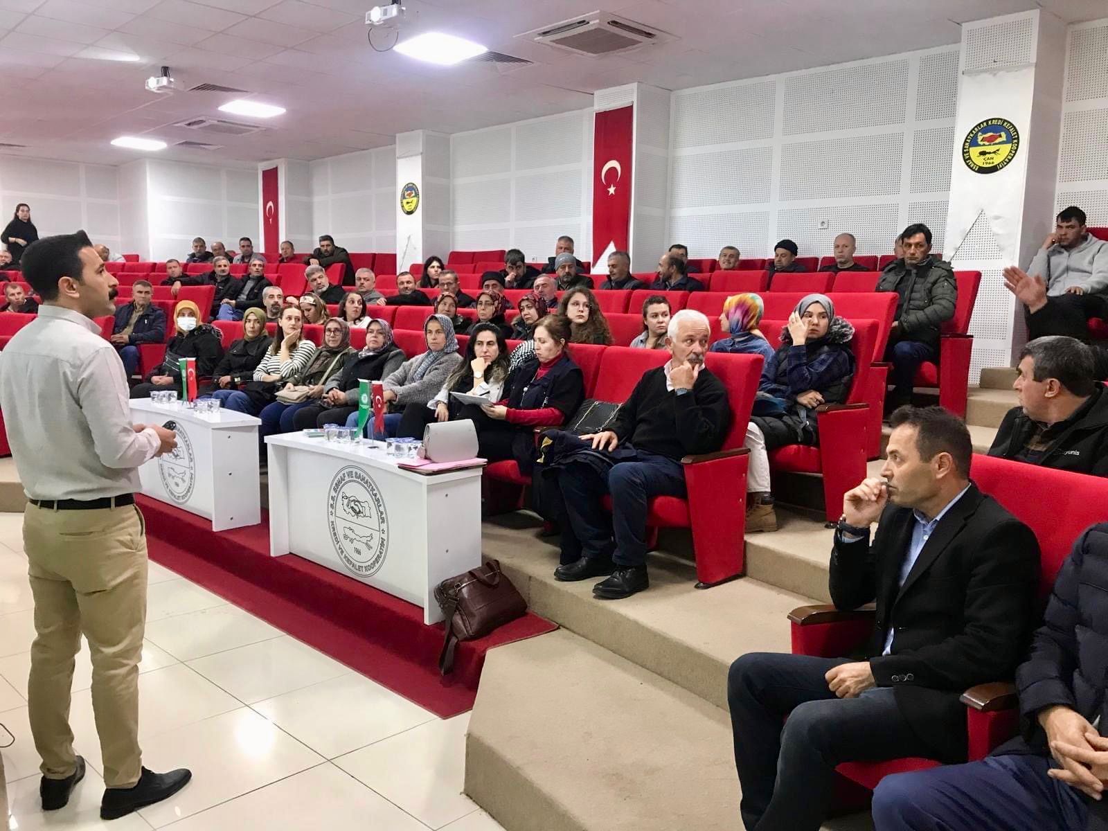 ÇAN’DA ÜRETİCİLERE KOOPERATİFÇİLİK EĞİTİMİ