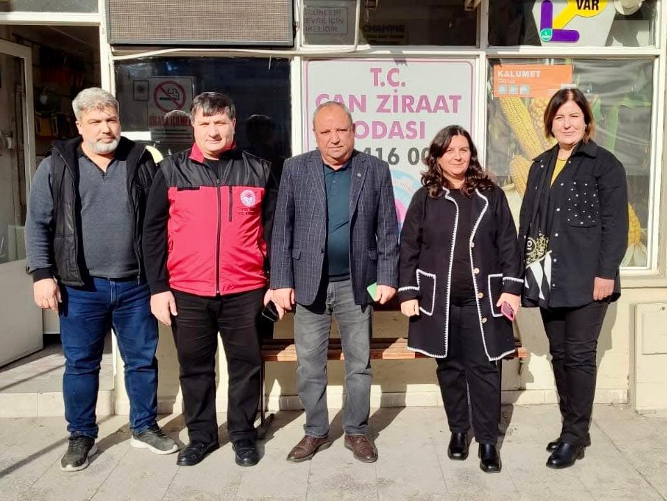 ÇAN ZİRAAT ODASI BAŞKANI ŞAHİN’E ZİYARET