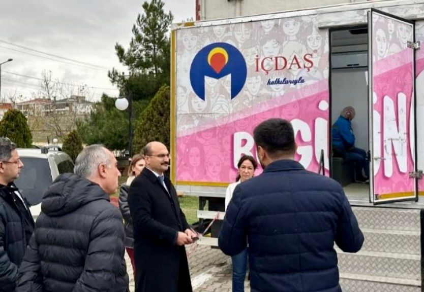 KAYMAKAMDAN MOBİL KANSER TARAMA ARACINA ZİYARET