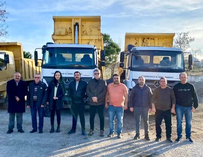 BAŞKAN VE ÜYELERDEN EZİNE ŞANTİYESİNE ZİYARET