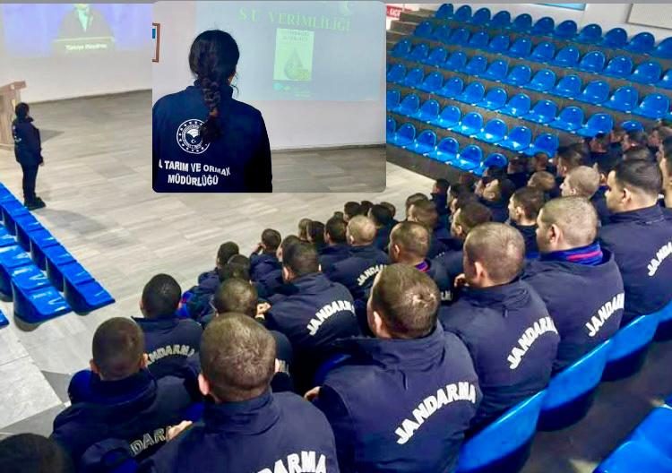 JANDARMA PERSONELİNE SU VE GIDA İSRAFI ÖNLENMESİ EĞİTİMİ