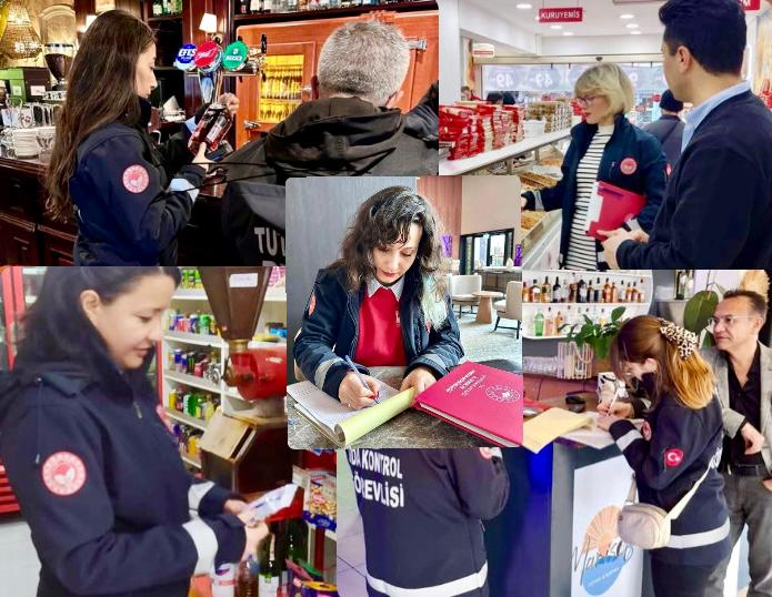 KURUYEMİŞ, MARKET, BAKKAL VE ALKOLLÜ İÇKİ SATAN YERLERE YILBAŞI DENETİMİ