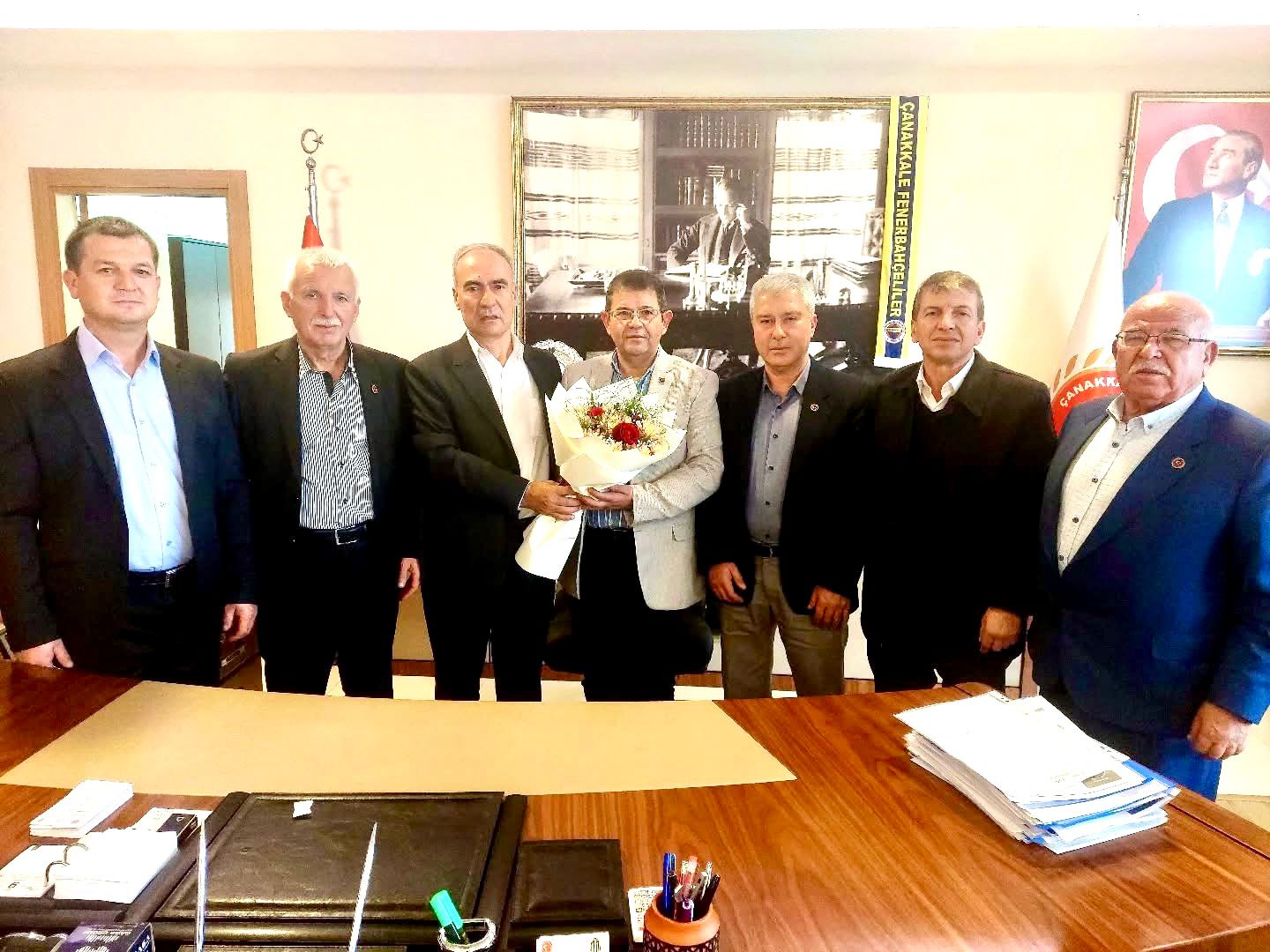 ÇANLI MUHTARLARDAN ÇANLI BAŞKAN VEKİLİNE MAKAMDA ZİYARET