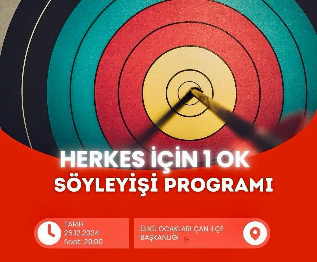 ÜLKÜ OCAKLARINDA “HERKES İÇİN BİR OK” SÖYLEŞİSİ