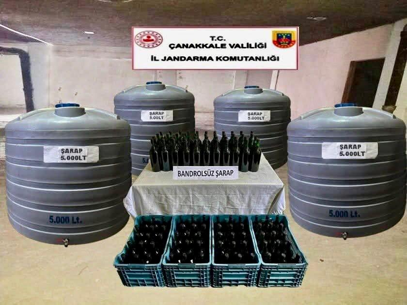 JANDARMA’DAN ERENKÖY’DE KAÇAK ŞARAP OPERASYONU