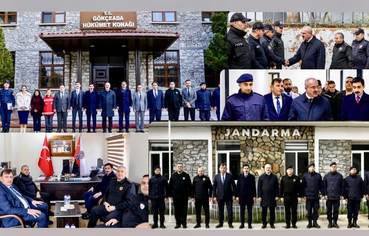 ÇANAKKALE VALİSİNDEN GÖKÇEADA’DA ZİYARET VE İNCELEMELER