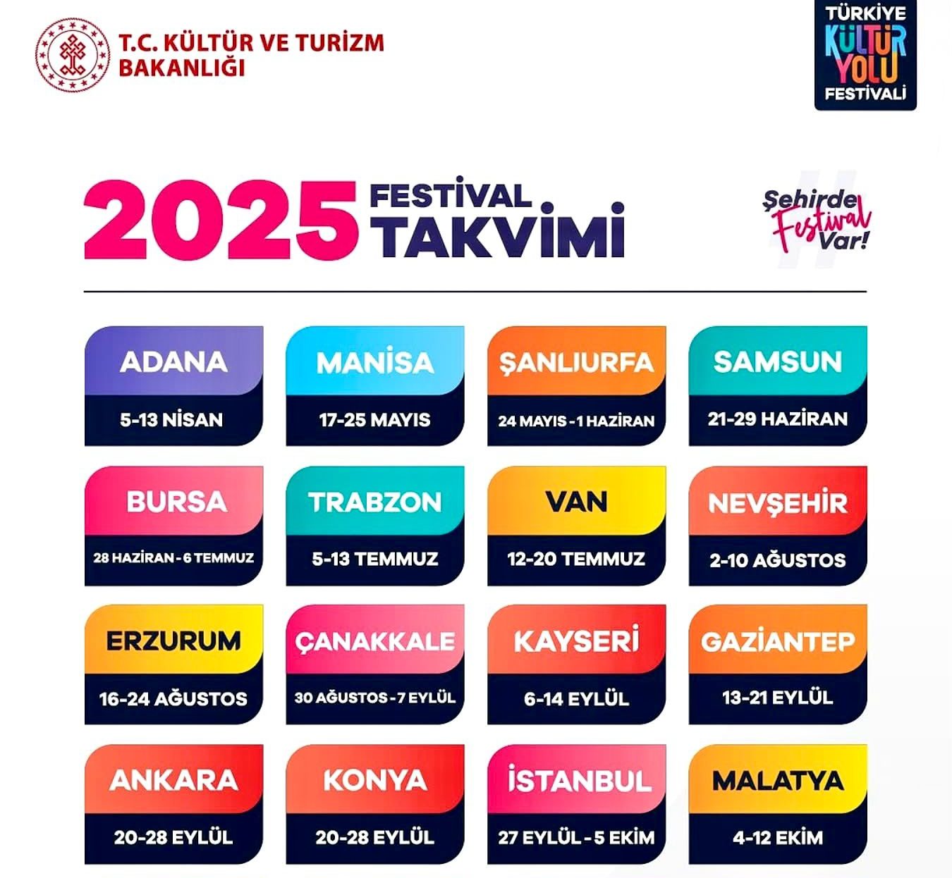 KÜLTÜR YOLU FESTİVALİNİN ÇANAKKALE DURAĞI 30 AĞUSTOS-7 EYLÜL’DE