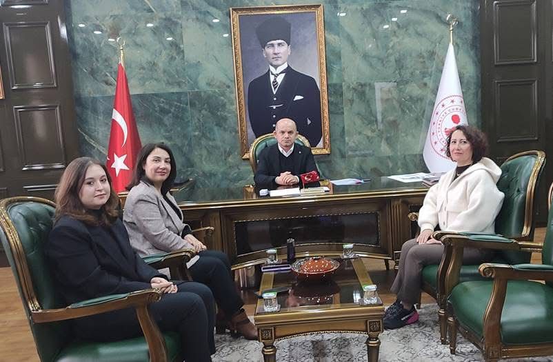 AÇIK KAPI ŞUBE MÜDÜRÜNDEN ÇAN KAYMAKAMINA ZİYARET