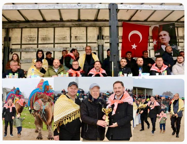PEKMEZLİ’DE GELENEKSEL DEVE GÜREŞLERİ YAPILDI