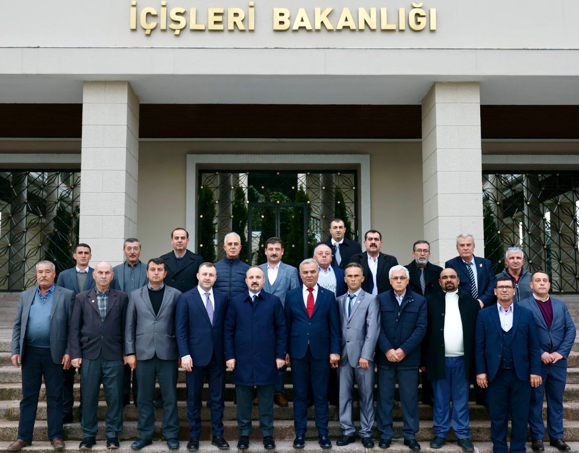 MUHTARLARDAN BAKAN YARDIMCISINA ZİYARET
