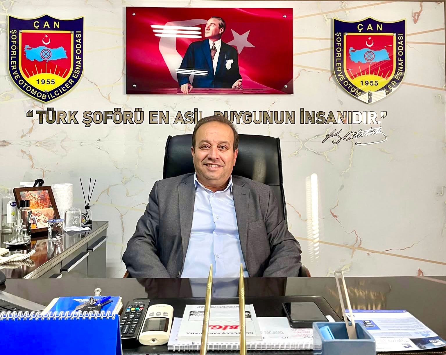 ÇAN ŞOFÖRLER VE OTOMOBİLCİLER ODASINDAN TİCARİ ARAÇ SAHİPLERİNE UTTS KAYIT UYARISI