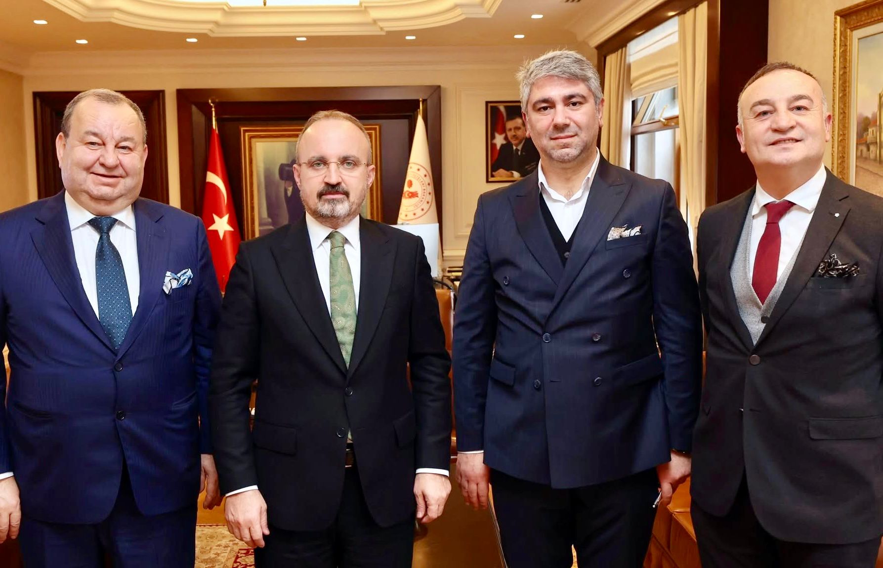 BTSO BAŞKANI ŞADAN DOĞAN’DAN İÇİŞLERİ BAKAN YARDIMCISI BÜLENT TURAN’A ZİYARET