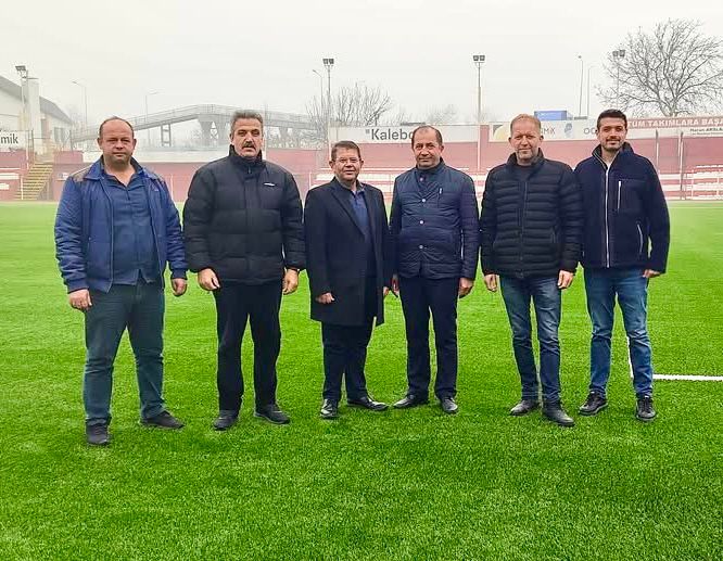 STADDAKİ ÇALIŞMALARA CHP İLÇE BAŞKANI İLE İGM BAŞKAN VEKİLİNDEN İNCELEME