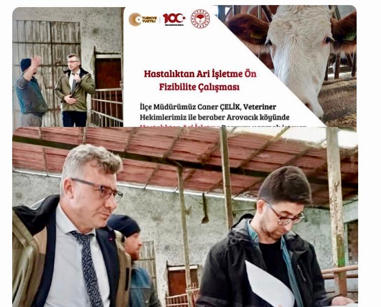 ARAOVACIK’TAKİ İŞLETMEYE HASTALIKTAN ARİ İŞLETME SERTİFİKASI ZİYARETİ