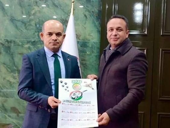 ÇAN ERENLER AVCILIK VE ATICILIK DERNEĞİNDEN KAYMAKAMA ZİYARET