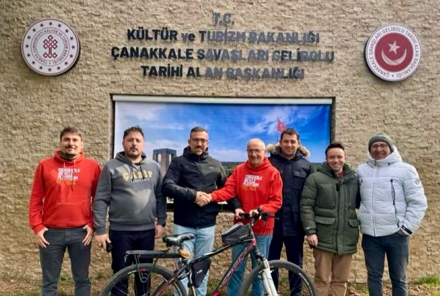BİSİKLET PLATFORMU GÖNÜLLÜLERİNDEN TARİHİ ALANA ZİYARET