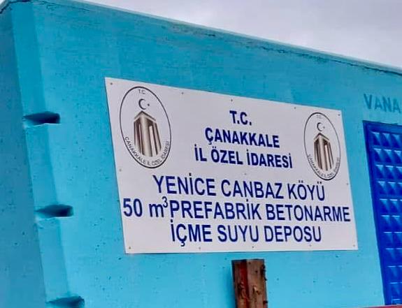 CANBAZ KÖYÜNE YENİ SU DEPOSU