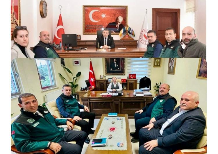 DSİ BÖLGE MÜDÜRÜNDEN AYVACIK VE BAYRAMİÇ KAYMAKAMLARINA ZİYARET