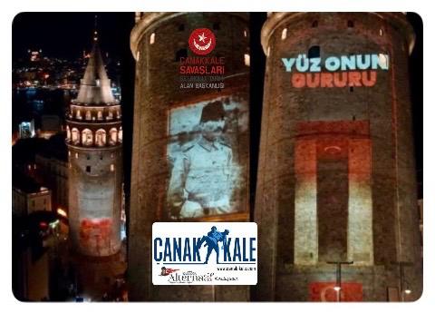 “ÇANAKKALE RUHU”, GALATA KULESİ’NDE CANLANDI