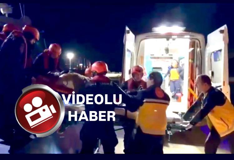 GÖĞÜS SOLUNUM RAHATSIZLIĞI ÇEKEN HASTA, SAHİL GÜVENLİK BOTU İLE GETİRİLDİ