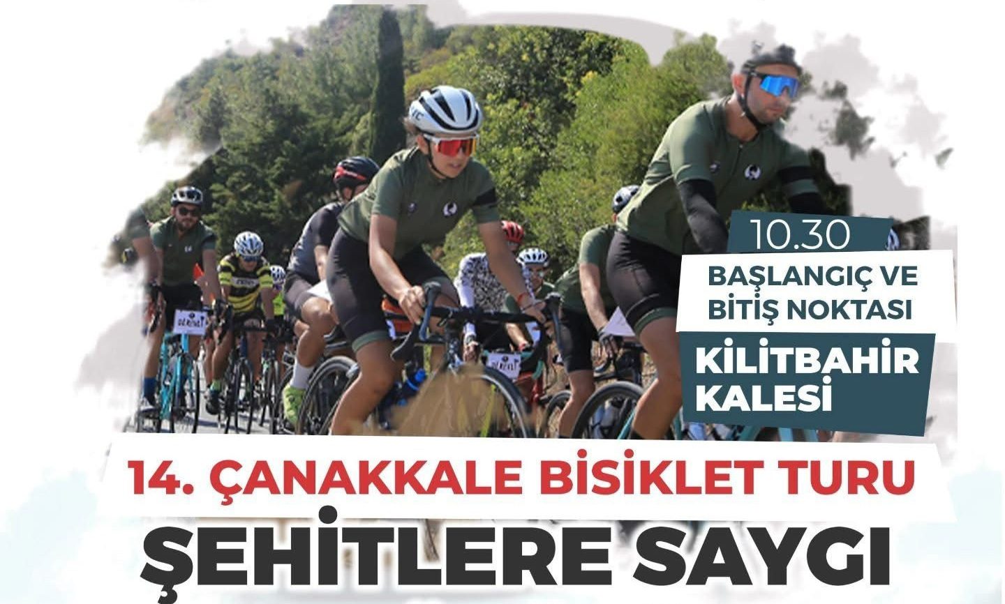 14. ÇANAKKALE BİSİKLET TURU ŞEHİTLERE SAYGI SÜRÜŞÜ 11 MAYIS’TA…