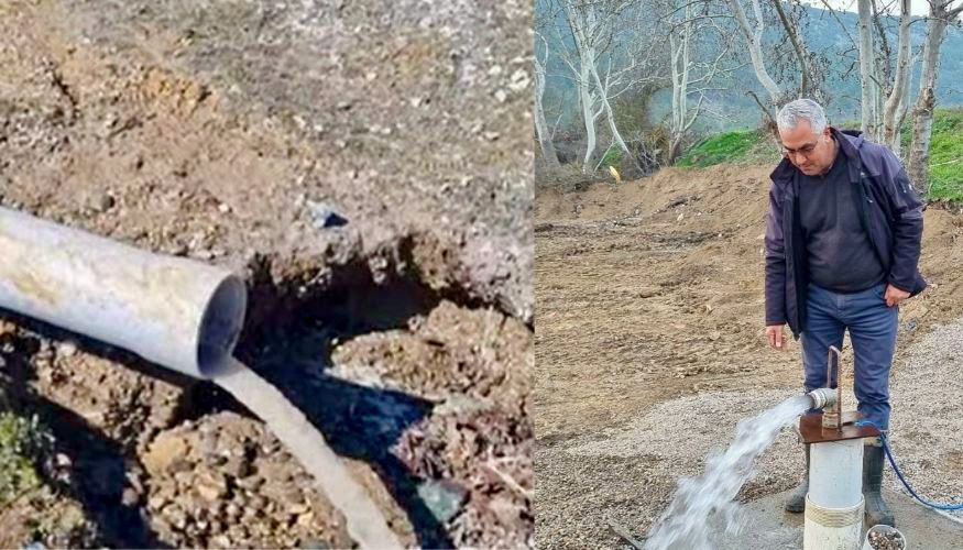 BİR KÖYÜMÜZDE DAHA İÇME SUYU SORUNU ÇÖZÜLÜYOR
