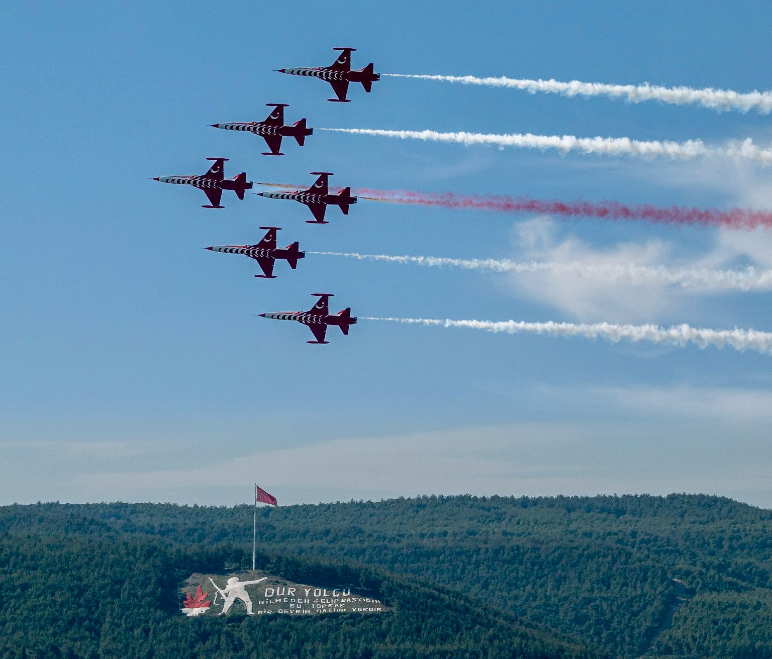 TÜRK YILDIZLARINDAN ÇANAKKALE KORDONDA MUHTEŞEM GÖSTERİ