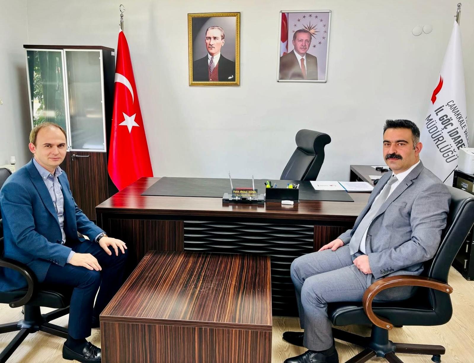 KAYMAKAM SAK’DAN İL GÖÇ İDARESİ MÜDÜRÜNE ZİYARET