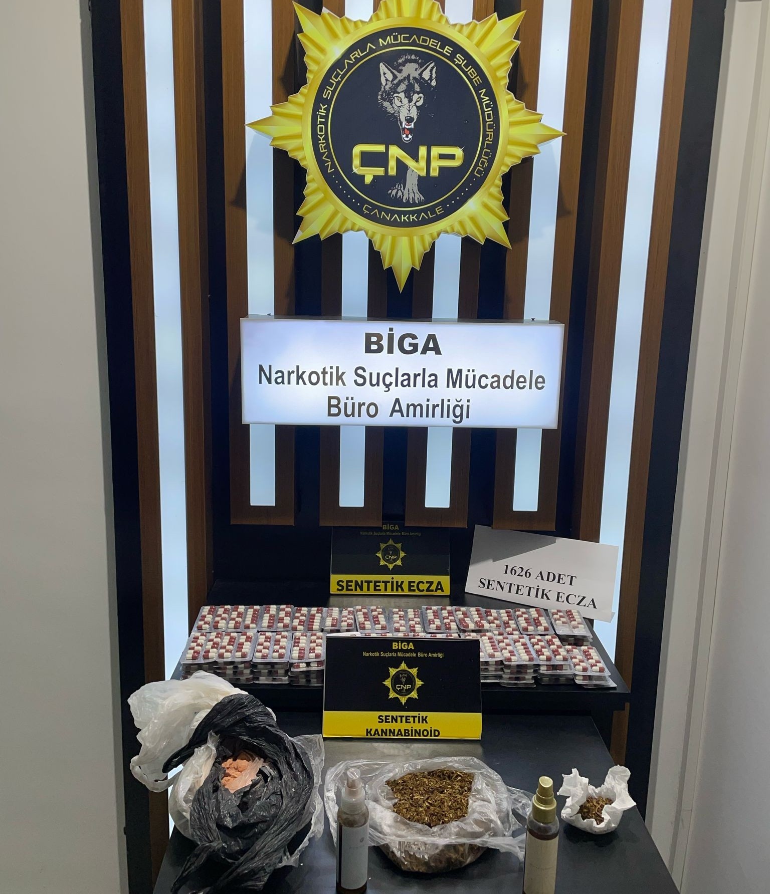 BİGA’DA EMNİYETTEN UYUŞTURUCU OPERASYONU