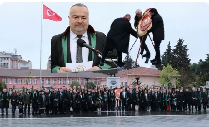 AVUKATLAR GÜNÜ KAPSAMINDA ATATÜRK ANITINA ÇELENK SUNMA TÖRENİ