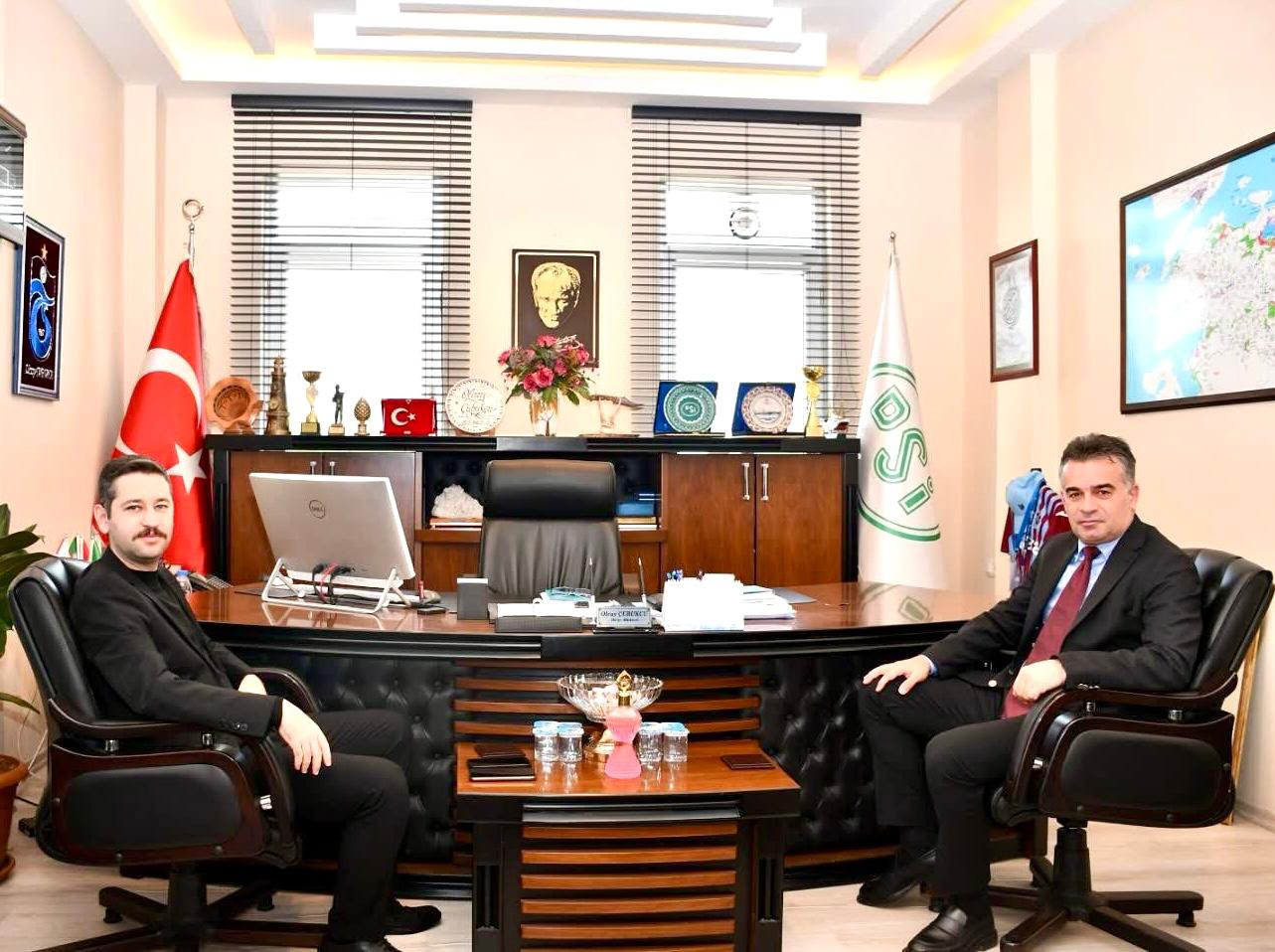 YENİCE KAYMAKAMINDAN DSİ BALIKESİR BÖLGE MÜDÜRÜNE ZİYARET