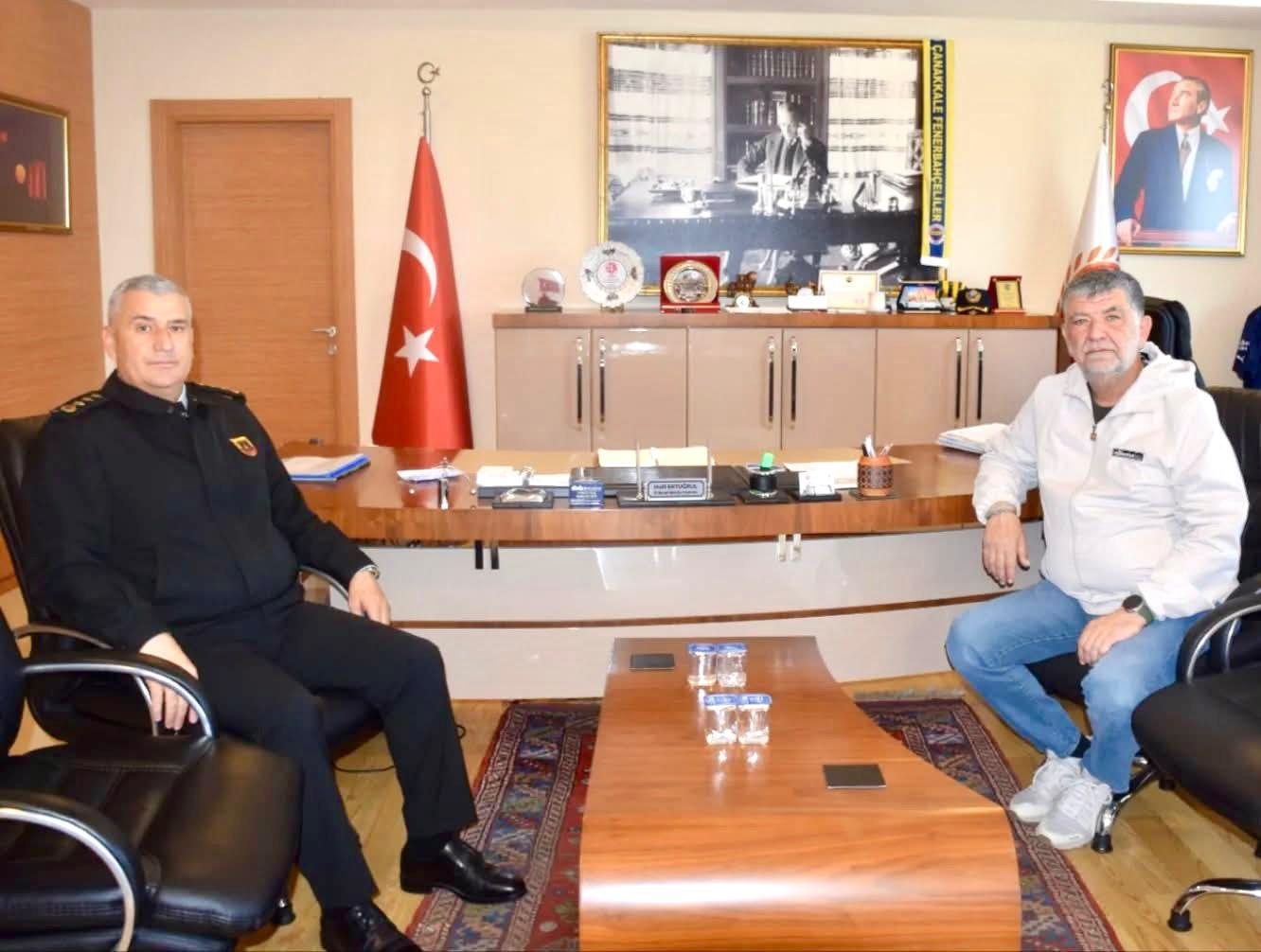 İL JANDARMA KOMUTANINDAN İL GENEL MECLİS BAŞKANINA ZİYARET