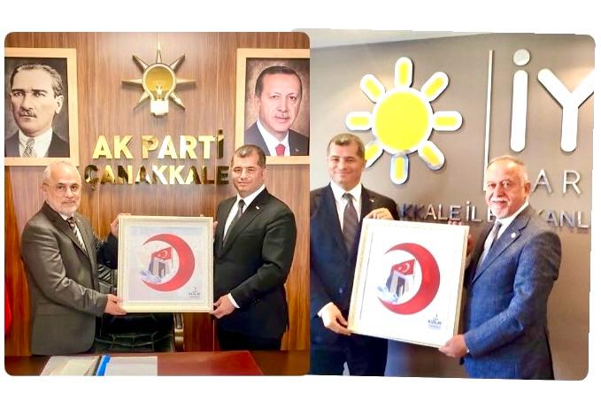 KIZILAY İL BAŞKANLIĞINDAN AK PARTİ VE İYİ PARTİ’YE ZİYARET