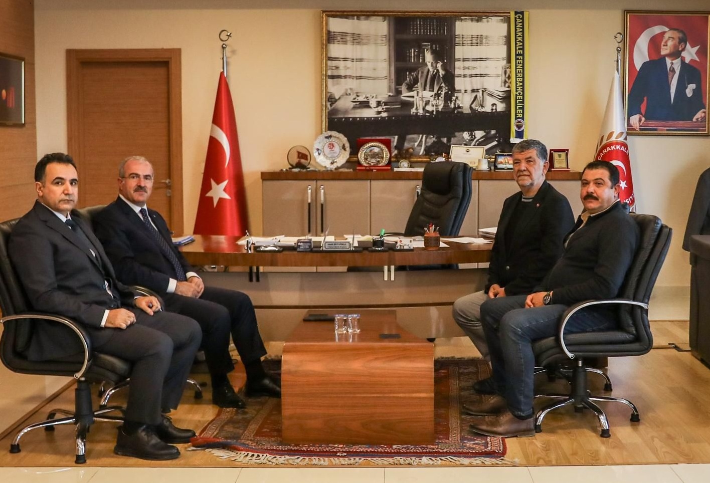 ÇANAKKALE VALİSİNDEN İL GENEL MECLİS BAŞKANINA ZİYARET
