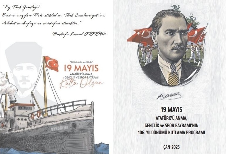 ÇAN’DAKİ 19 MAYIS ATATÜRK’Ü ANMA, GENÇLİK VE SPOR BAYRAMI PROGRAMI