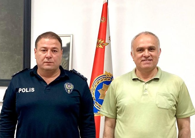 KURUCUMUZ GAZETECİ SABRİ KARAKAYA’DAN ÇAN İLÇE EMNİYET MÜDÜRÜNE ZİYARET