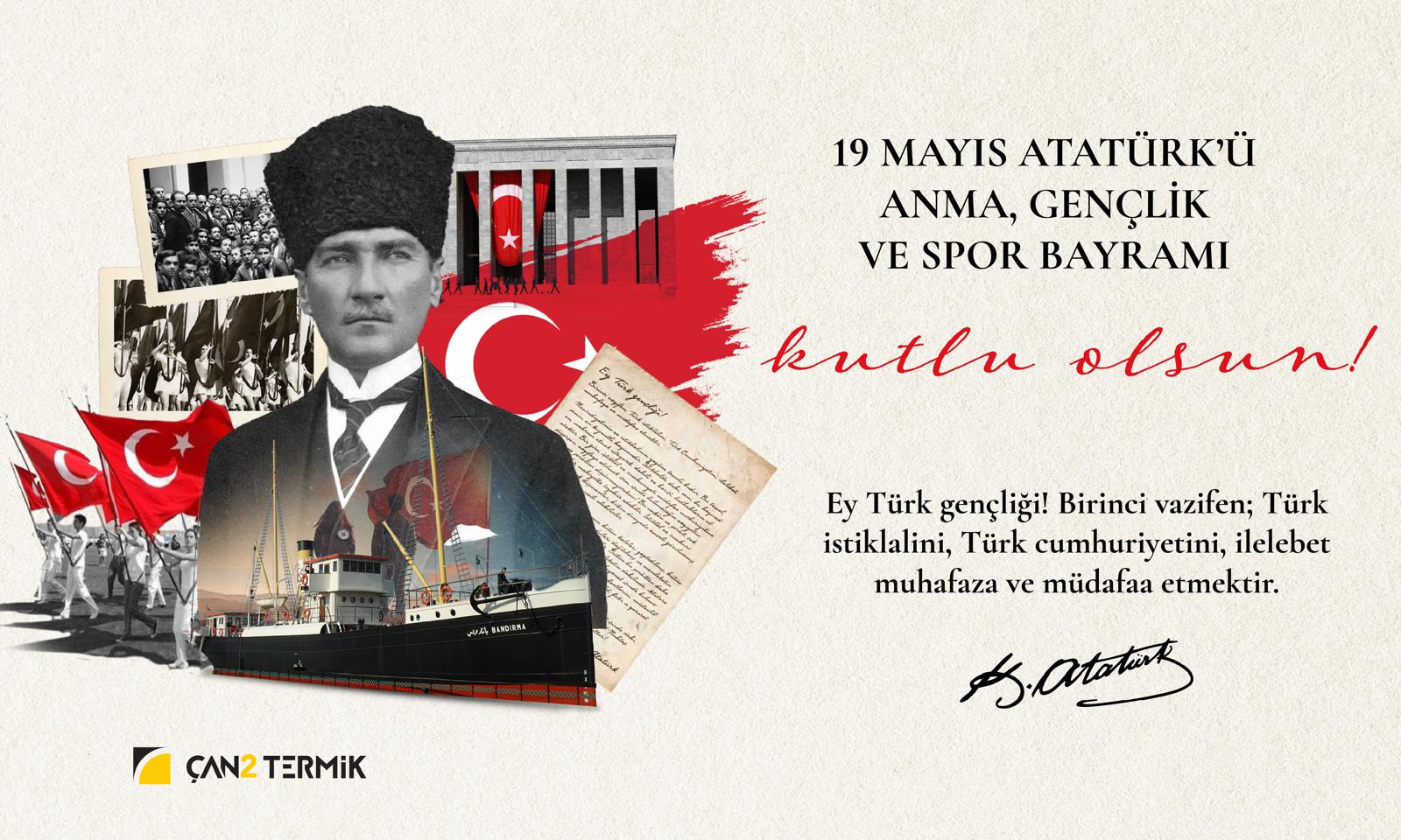 ÇAN2 TERMİK’TEN, 19 MAYIS ATATÜRK’Ü ANMA, GENÇLİK VE SPOR BAYRAMI KUTLAMASI