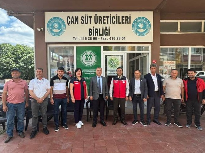 ÇAN SÜT ÜRETİCİLERİ BİRLİĞİNE TARIM İL MÜDÜRÜNDEN ZİYARET