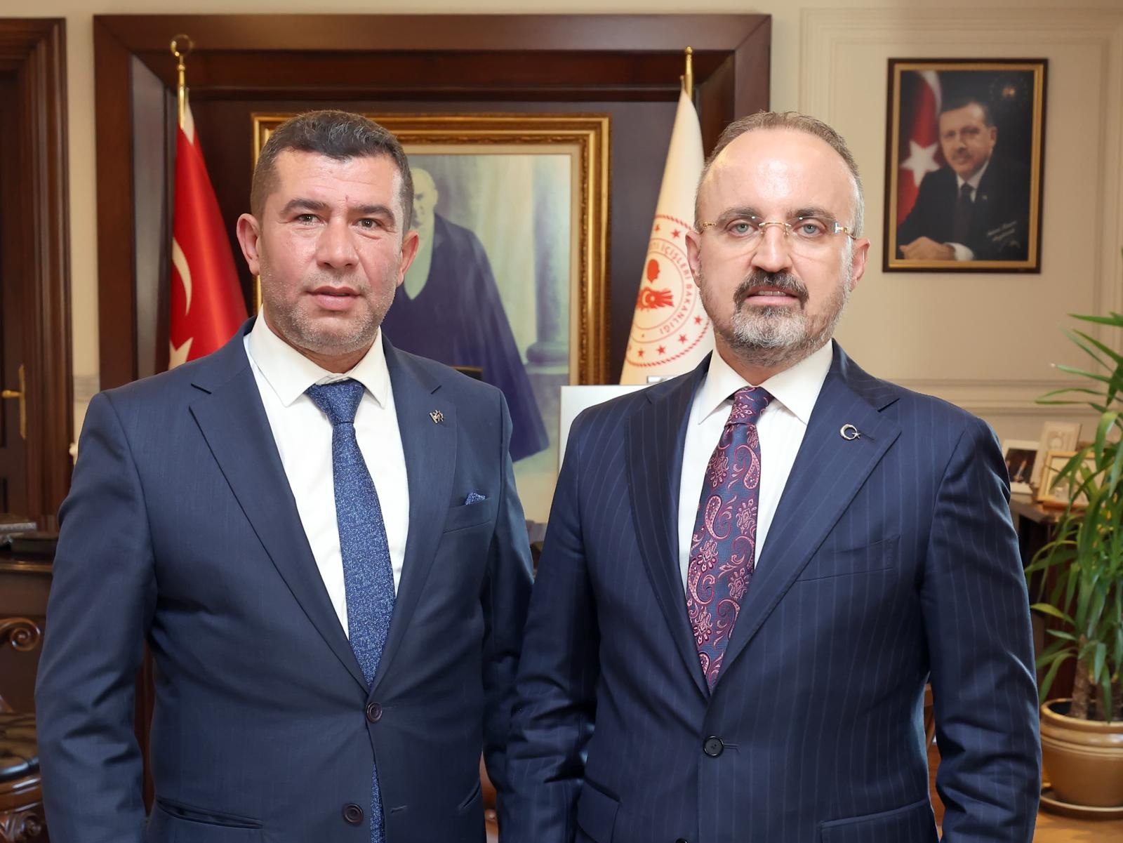 AK PARTİ EZİNE İLÇE BAŞKANI DOĞAN’I AĞIRLADI