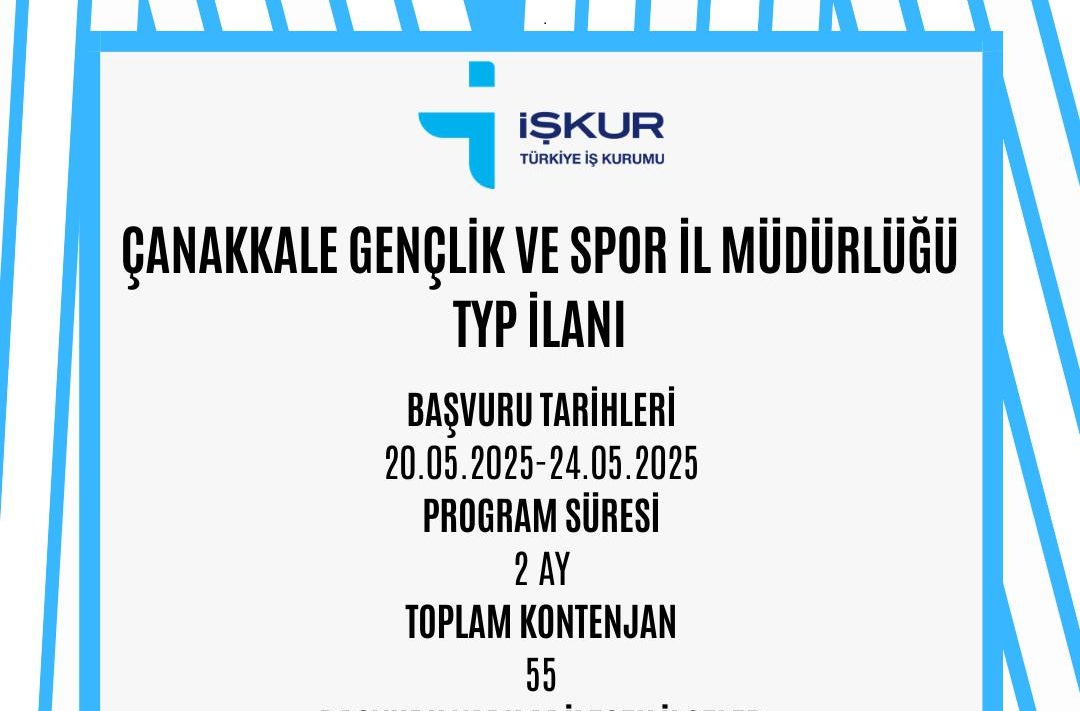 ÇANLI GENÇLER İÇİN İŞ-KUR’DAN İŞ FIRSATI