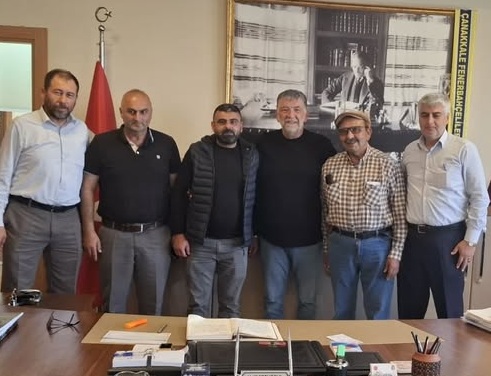 YENİCE’NİN BEŞ KÖY MUHTARINDAN İL GENEL MECLİS BAŞKANINA ZİYARET