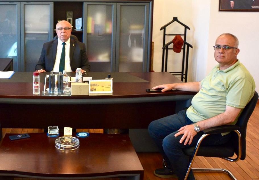 KURUCUMUZ TİGAD İL TEMSİLCİSİ KARAKAYA’DAN ÇTB BAŞKANI DENİZ’E ZİYARET