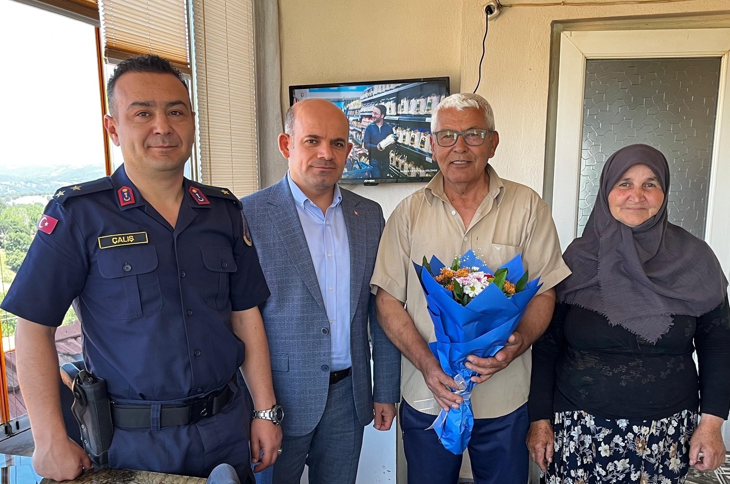 ÇAN’DA KAYMAKAM, KOMUTAN VE PROTOKOLDEN ŞEHİT AİLELERİ İLE GAZİLERE ZİYARET