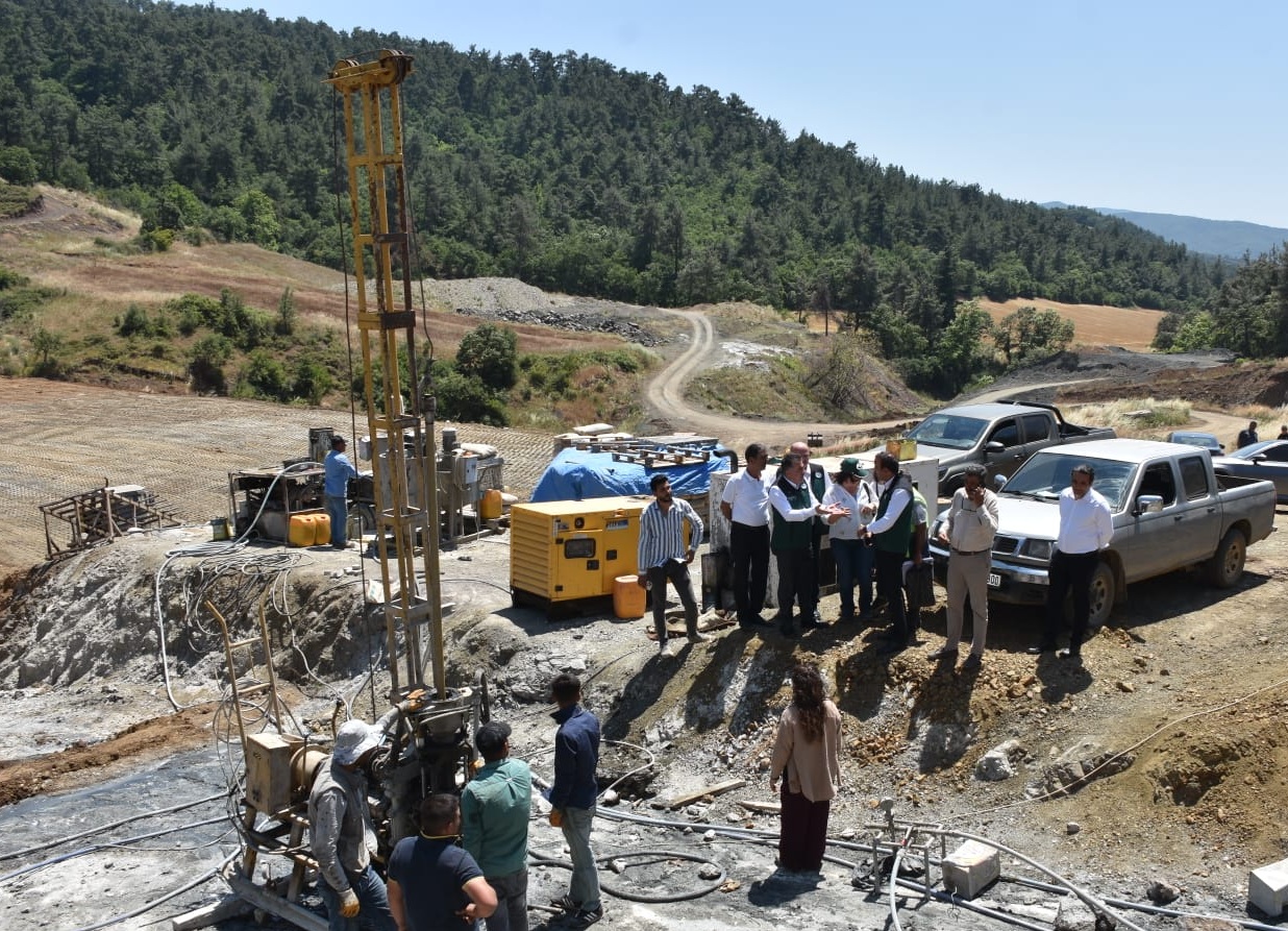 ÇAN YAYKIN GÖLETİ İNŞAATINA DSİ BÖLGE MÜDÜRÜNDEN İNCELEME