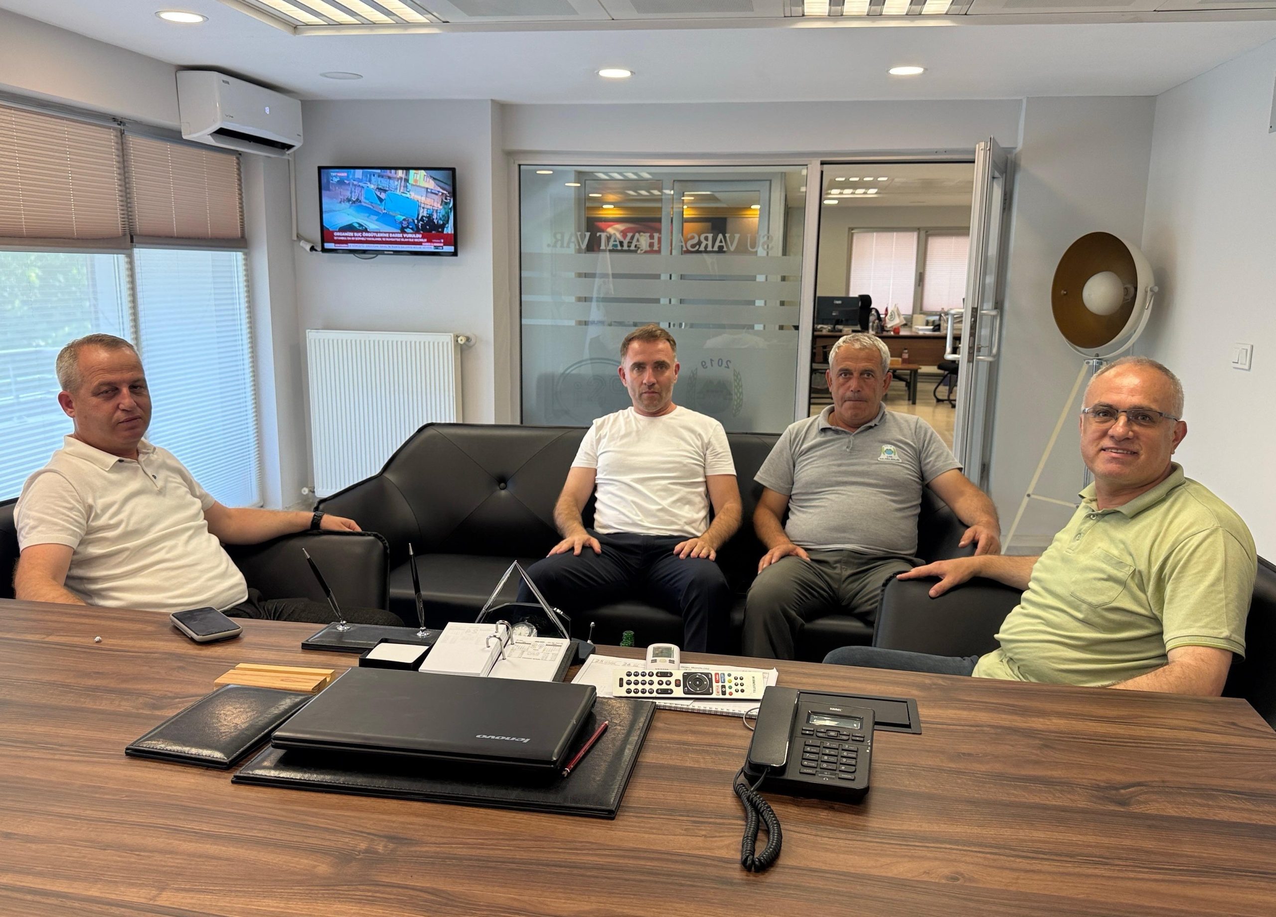 KURUCUMUZ GAZETECİ SABRİ KARAKAYA’DAN ÇAN SULAMA BİRLİĞİNE ZİYARET